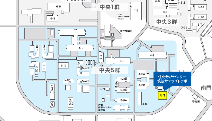 国立研究開発法人産業技術総合研究所中央事業所構内マップ